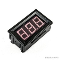 Red 0.56 inch AC 220V Two Wire AC Voltmeter 70V-500V - 1