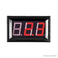 Red 0.56 inch AC 220V Two Wire AC Voltmeter 70V-500V - 3