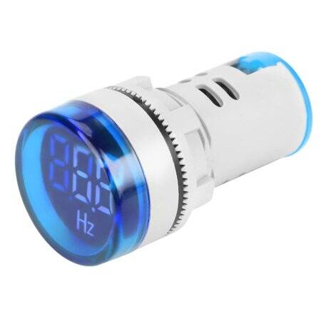 Red 20-75Hz 22mm AD16-22DSHZ Round LED Hertz Meter Indicator Light - 2