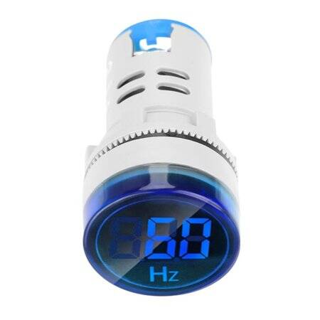 Red 20-75Hz 22mm AD16-22DSHZ Round LED Hertz Meter Indicator Light - 4