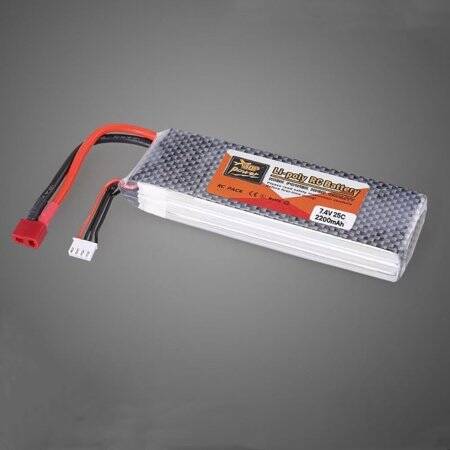 RED 2200MAH 2S 7.4V 25C High Power High Quality Model Airplane LIPO Battery JST Female - 5