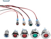 Red 24V AD22C-8 LED Metal Indicator Light - 1