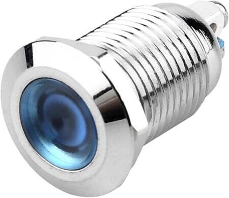 Red 24V AD22C-8 LED Metal Indicator Light - 2