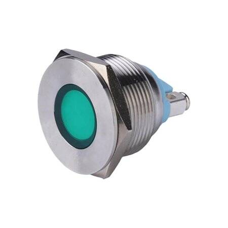Red 3-9V 19mm LED Metal Indicator Light - 3