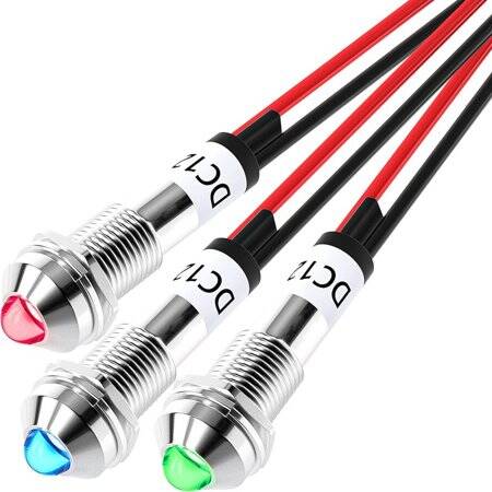 Red 3V AD22C-16 LED Metal Indicator Light - 1