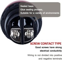 Red AC/DC24-36V 30mm BD0803 Explosion-Proof Anticorrosive Indicator Light - 4