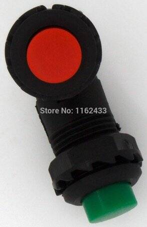 Red DS-427 12mm 2 PIN Lock-Free Self-Reset On-Off Push Button Switch - 4