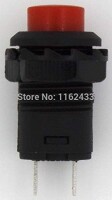 Red DS-427 12mm 2 PIN Lock-Free Self-Reset On-Off Push Button Switch - 5