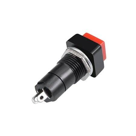 Red PBS-12B 12mm 2 PIN Off-On Momentary Self-Reset Square Push Button Switch - 2