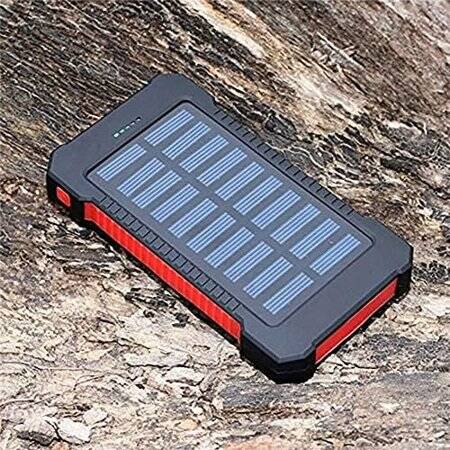Red Removable Solar Energy Charger Quick Charge 2000MA - 1