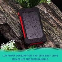 Red Removable Solar Energy Charger Quick Charge 2000MA - 2