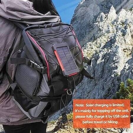 Red Removable Solar Energy Charger Quick Charge 2000MA - 3