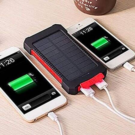 Red Removable Solar Energy Charger Quick Charge 2000MA - 4