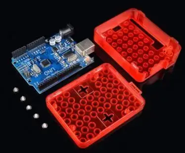Red UNO R3 Injection Molding Case with Bubble - 1