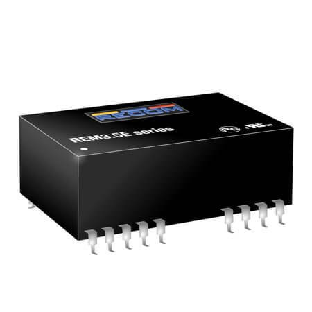 REM3.5E-1209D/R6/A/SMD DC/DC CONV 3.5W 9-18VDC +/-9VDC +/-194mA SMD24P - 1