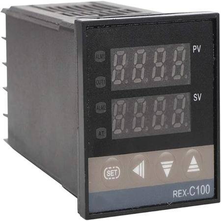REXC100 Thermostat + CJX2-0910 + K Thermocouple 1m Probe Sensor Relay 220V Output TC(K- J- S- E) / RTD (PT100- CU50) Universal Input - 2