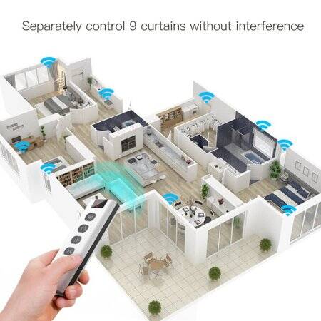 RF433 Curtain Remote Control With Battery - 3
