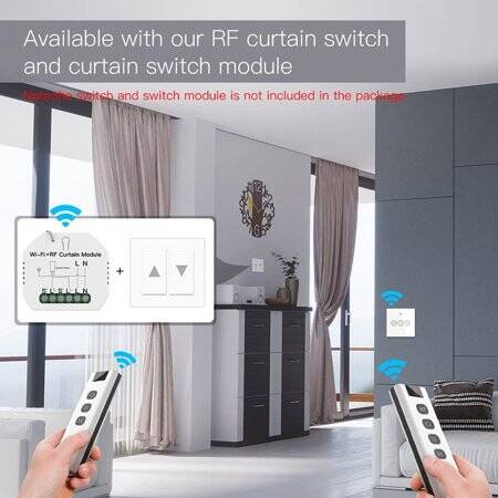 RF433 Light Switch Remote Control With Battery - 5