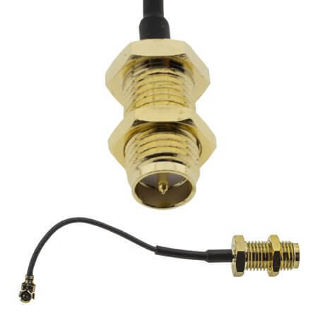 RFCA06-OD1.13-L55 CBL ASSY FEMALE RPSMA-MHF1 - 1