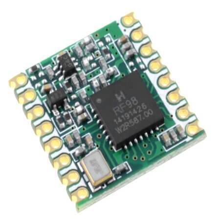 RFM98W-433S2 RF TRANSCEIVER MODULE LORA 433MHZ SMD - 1