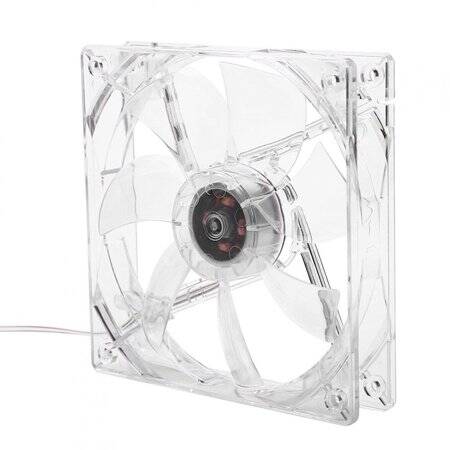 RGB 12cm Sessiz Şasi Fan 4 Renk Led Aydınlatma Masaüstü PC Kasası İçin Büyük 4 PIN Soğutucu (Çift Diyafram-Dört Renk) - 1