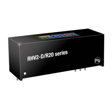 RHV2-0505D/R20 DC/DC CONV 2W 5VDC +/-5VDC +/-200mA SIP16 - 1