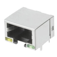 RJE73-188-00440 MODULAR JACK THT R/A 8P8C (RJ45,Ethernet) GRAY - 1