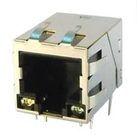 RJLBC-060TC1 MODULAR JACK THT R/A 8P8C (RJ45,Ethernet) GRAY - 1