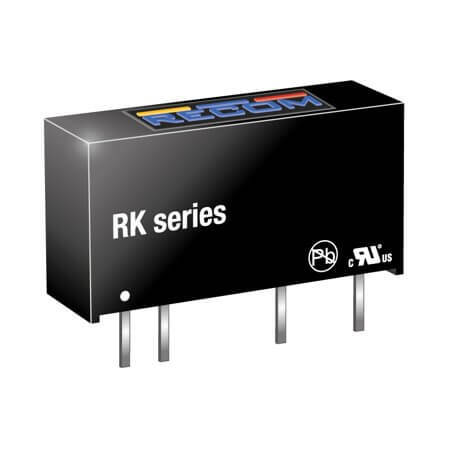 RK-0509S/P DC/DC CONV 1W 5VDC 9VDC 111mA SIP7 - 1