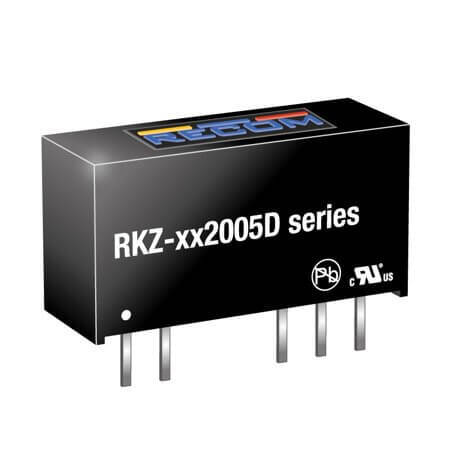RKZ-242005D/P DC/DC CONV 2W 24VDC +20/-5VDC 50mA/-200mA SIP7 - 1