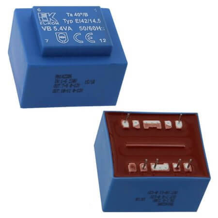 RN142206 TRAFO DOKUMLU 5.4VA EI42/14.5 230V/2x0-12V” - 1