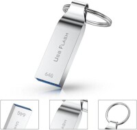 Robot Cube Gümüş U302 Yüksek Hızlı Suya Dayanıklı U Disk USB3.0 64GB - 2