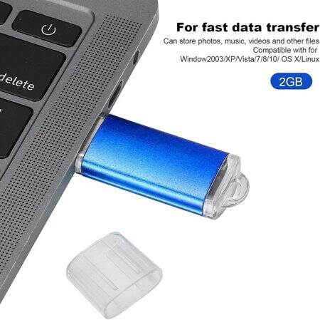 Robot Cube Mavi U101 Mini Su Geçirmez U Disk USB2.0 16GB - 3