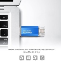 Robot Cube Silver U302 High-Speed Waterproof U Disk USB3.0 128GB - 4