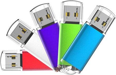 Robot Cube Siyah U304 Mor Kapak U Disk USB3.2 128GB - 1