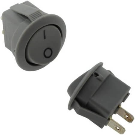 ROCKER SWITCH 2PIN SWITCH ROCKER ON-OFF ANAHTAR 2PIN 6.5A 250V GRAY - 1