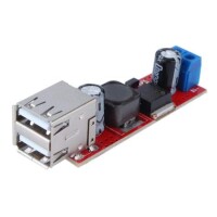 Çift Usb Çıkışlı 9V / 12V / 24V / 36V - 5V Dönüştürücü Dc-Dc 3A Step Down Güç Modülü - GorsuElectronic