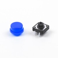 Round Cap For Square Tactile Switch For 12x12x7.3mm Square Switch Blue Color - 7