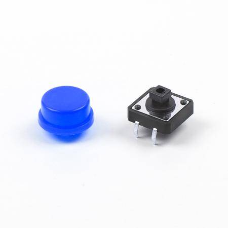 Round Cap For Square Tactile Switch For 12x12x7.3mm Square Switch Blue Color - 7