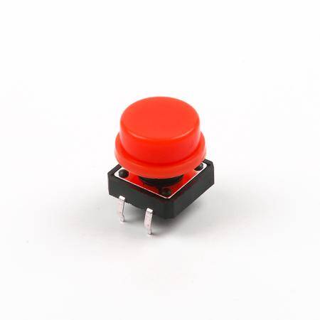 Round Cap For Square Tactile Switch For 12x12x7.3mm Square Switch Red Color - 7