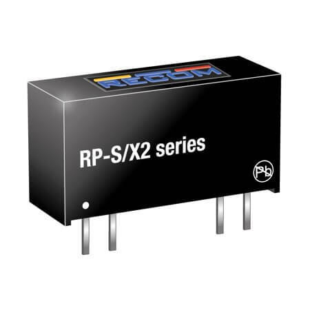 RP-2409S/X2 DC/DC CONV 1W 24VDC 9VDC 111mA SIP7 - 1