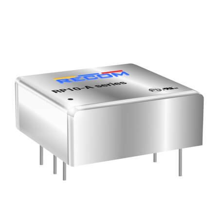RP10-1215DA/P-HC DC/DC CONV 10W 9-18VDC +/-15VDC +/-333mA 1
