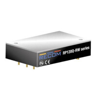 RP120Q-11005SRW/P-HC DC/DC CONV 120W 40-160VDC 5VDC 24A Quart Bri - 1