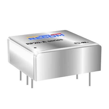 RP20-1215SA/P-HC DC/DC CONV 20W 9-18VDC 15VDC 1.33A 1