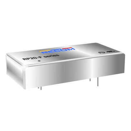 RP20-1215SF DC/DC CONV 20W 9-18VDC 15VDC 1.33A 2