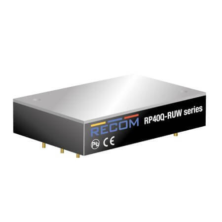 RP40Q-11048SRUW/P-HC DC/DC CONV 40W 16-160VDC 48VDC 830mA QUARTER BRI - 1