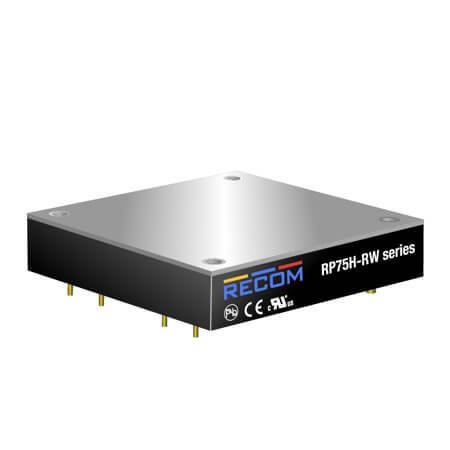 RP75H-11005SRW/N DC/DC CONV 75W 43-160VDC 5VDC 15A HALF BRI - 1