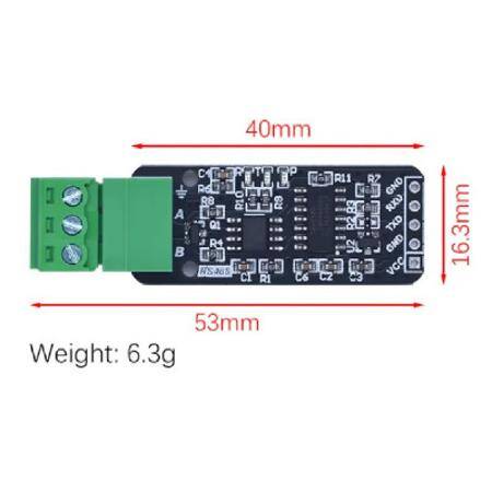 RS485 To TTL Serial Port Converter Adapter Communication Module - 2