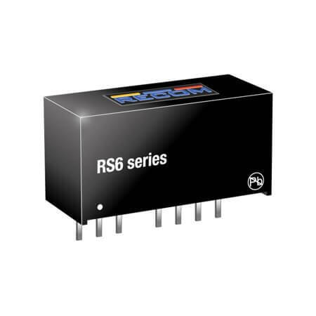 RS6-4805D DC/DC CONV 6W 36-75VDC +/-5VDC +/-600mA SIP8 - 1