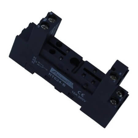 RT624-B RELAY SOCKET DIN RAIL 5PIN SCREW - 1